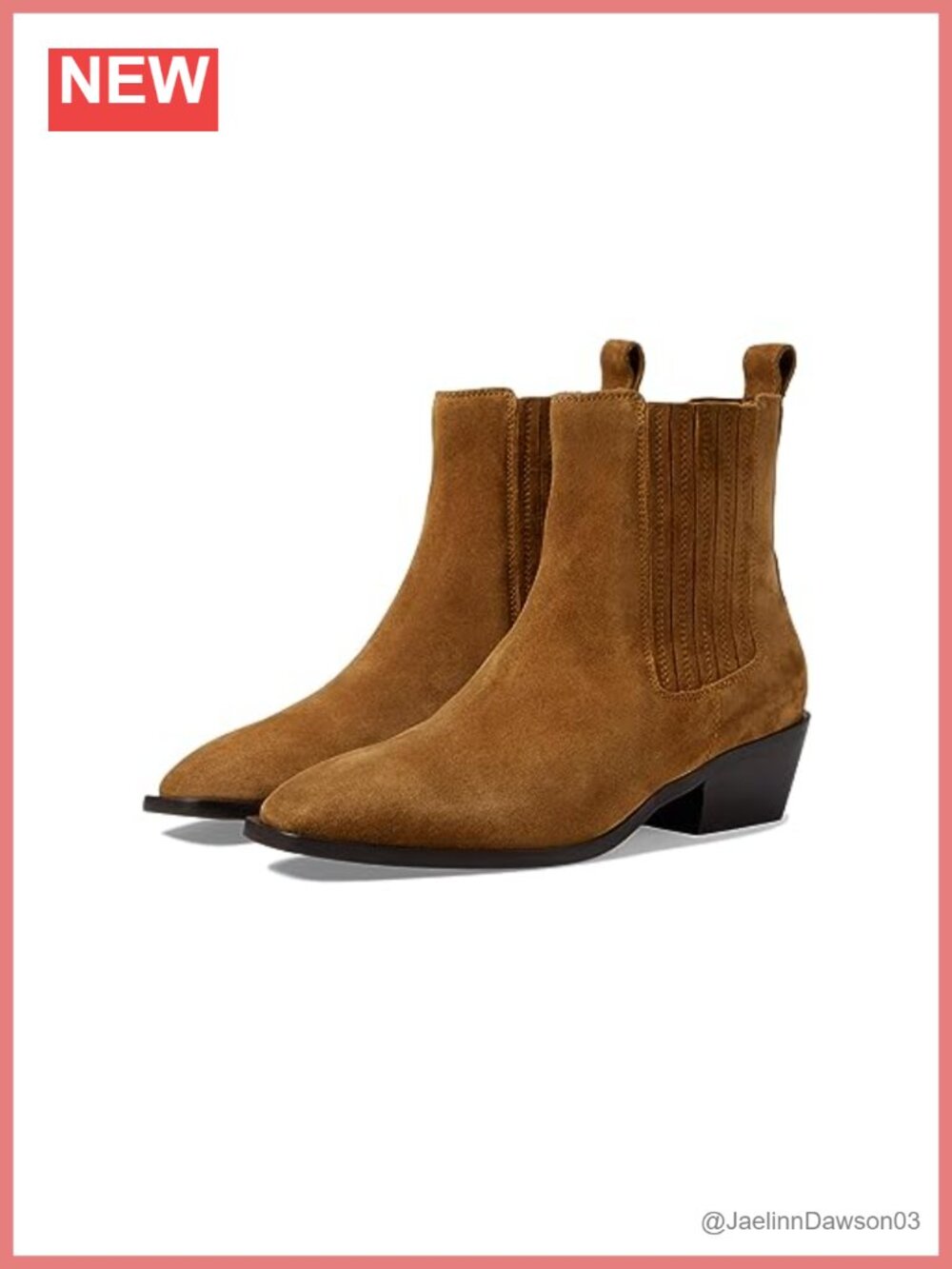 Seychelles Suede Chelsea Ankle Boot Square Toe Casual Pull-On